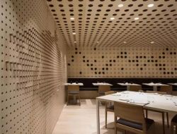 江門(mén)金騰達(dá)1.5mm鋁單板廠(chǎng)沖孔鋁單板天花高級(jí)餐廳圓形孔鋁單板吊頂